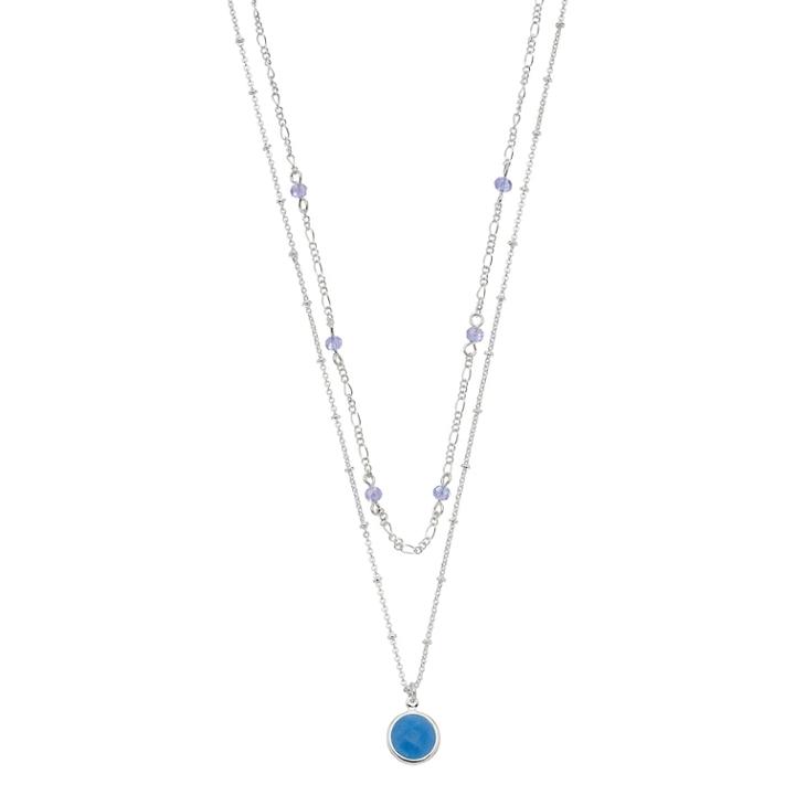 Lc Lauren Conrad Multi Strand Pendant Necklace, Women's, Blue