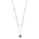 Lc Lauren Conrad Multi Strand Pendant Necklace, Women's, Blue