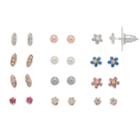 Lc Lauren Conrad Flower Nickel Free Stud Earring Set, Women's, Multicolor