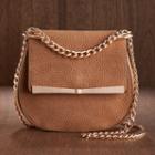 Lc Lauren Conrad Runway Collection Leather Bow Mini Crossbody Bag, Women's, Brown