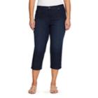 Plus Size Gloria Vanderbilt Amanda Twill Capris, Women's, Size: 16 W, Med Blue