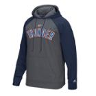 Men's Adidas Oklahoma City Thunder Raglan Fleece Tip Off Hoodie, Size: Large, Multicolor