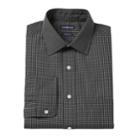 Men's Croft & Barrow&reg; Fitted Solid Easy Care Spread-collar Dress Shirt, Size: 17-32/33, Black