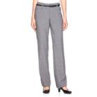 Women's Apt. 9&reg; Modern Fit Belted Dress Pants, Size: 12, Grey