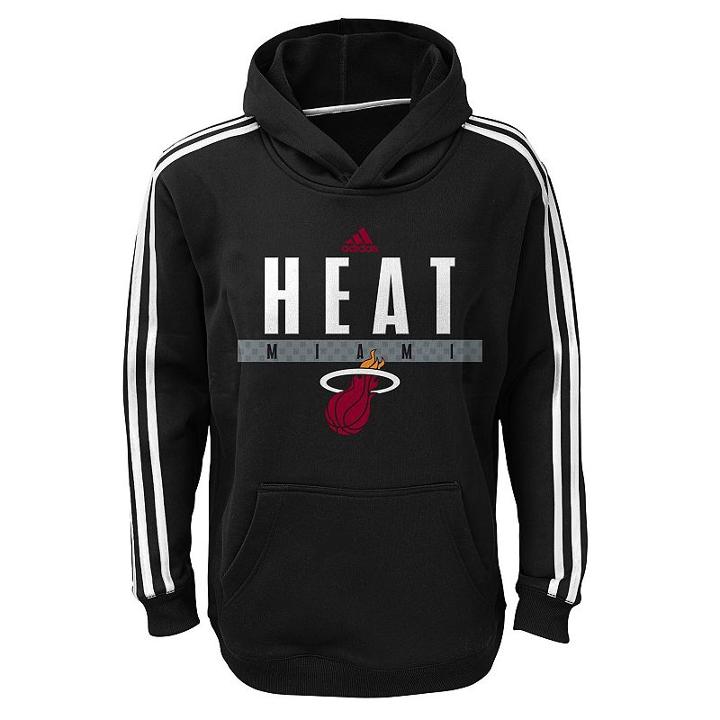Boys 8-20 Adidas Miami Heat Playbook Hoodie, Boy's, Size: Small, Black