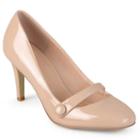 Journee Collection Devi Women's Mary Jane Heels, Girl's, Size: Medium (11), Natural