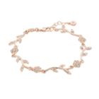 Lc Lauren Conrad Rose Gold Vine & Flower Bracelet, Women's, Pink