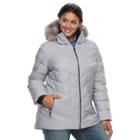 Plus Size Camryn Quilted Puffer Jacket, Women's, Size: 2xl, Med Grey