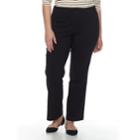 Plus Size Apt. 9&reg; Pull-on Millennium Bootcut Pants, Women's, Size: 0x, Black