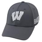 Adult Top Of The World Wisconsin Badgers Bolster One-fit Cap, Med Grey