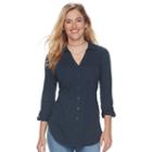 Women's Sonoma Goods For Life&trade; Utility Tunic, Size: Large, Dark Blue