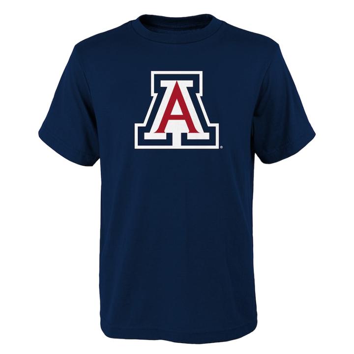 Boys 4-18 Arizona Wildcats Primary Logo Tee, Size: 8-10, Blue (navy)
