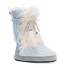 Muk Luks Women's Jewel Sweater Knit Boot Slippers, Size: Large, Light Blue