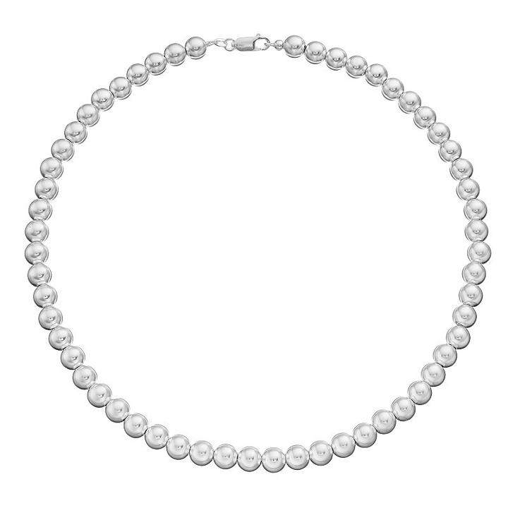 Sterling Silver Beaded Necklace, Women's