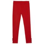 Girls 4-6x French Toast Bow Leggings, Girl's, Size: 4, Brt Red