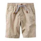 Boys 4-8 Carter's Khaki Pull-on Shorts, Boy's, Size: 6, Med Beige