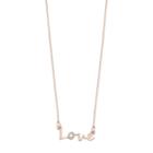 Lc Lauren Conrad Love Link Necklace, Women's, Pink