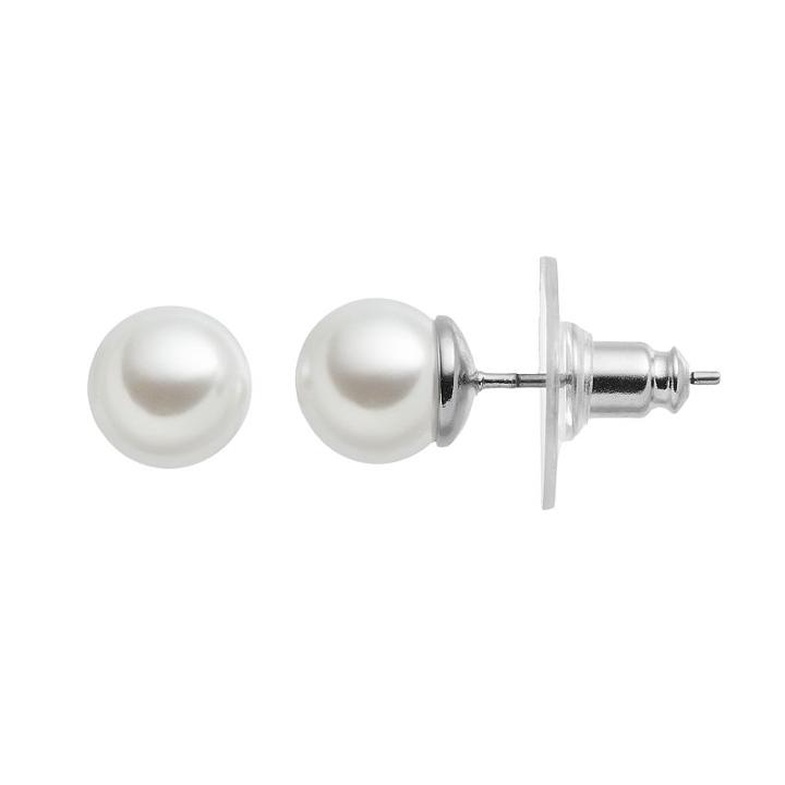 Simply Vera Vera Wang Simulated Pearl Stud Earrings, Women's, White