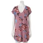 Juniors' Liberty Love T-shirt Shift Dress, Girl's, Size: Large, Purple Oth