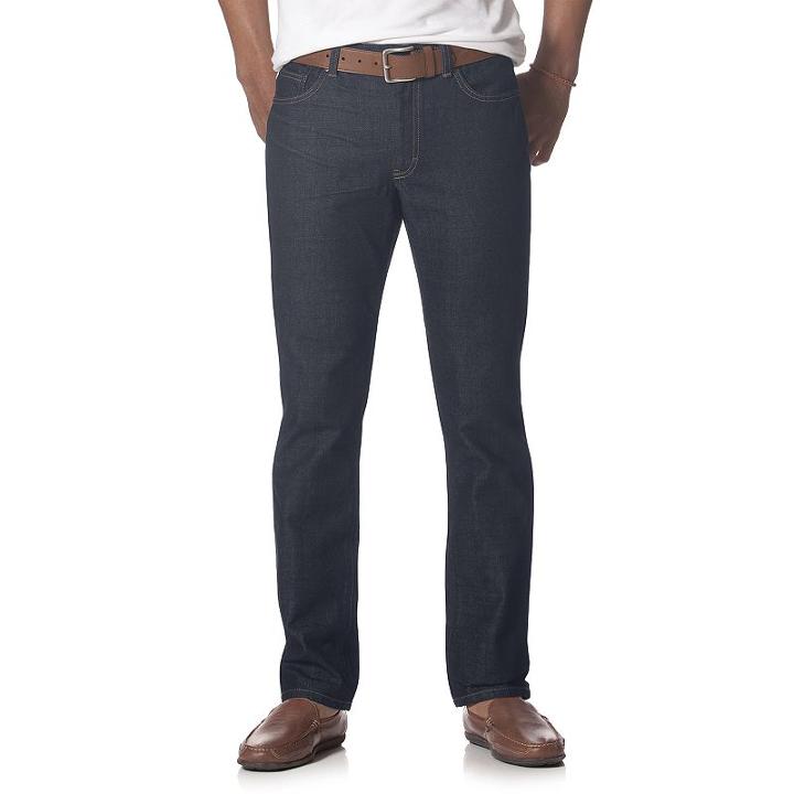 Men's Chaps 5-pocket Slim Straight-fit Jeans, Size: 40x32, Blue