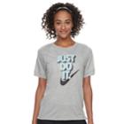 Women's Nike Just Do It Graphic Tee, Size: Large, Grey