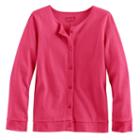 Girls 4-10 Jumping Beans&reg; Button-front Cardigan, Size: 4, Pink