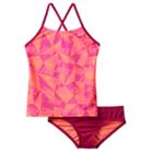 Girls 7-14 Nike Cross-back Graphic Tankini Swimsuit Set, Girl's, Size: 10, Pink Other