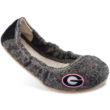 Women's Campus Cruzerz Bimini Georgia Bulldogs Slip-on Flats, Size: 7, Grey