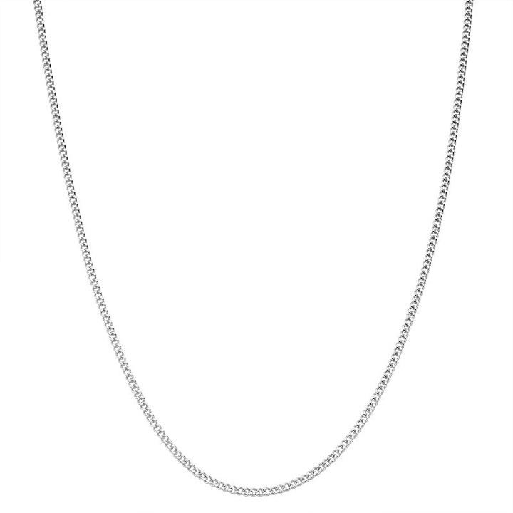 Junior Jewels Kids' Sterling Silver Curb Chain Necklace, Women's, Size: 13, Grey