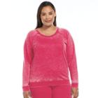 Plus Size Ten To Zen Burnout French Terry Lounge Sweatshirt, Women's, Size: 2xl, Brt Red
