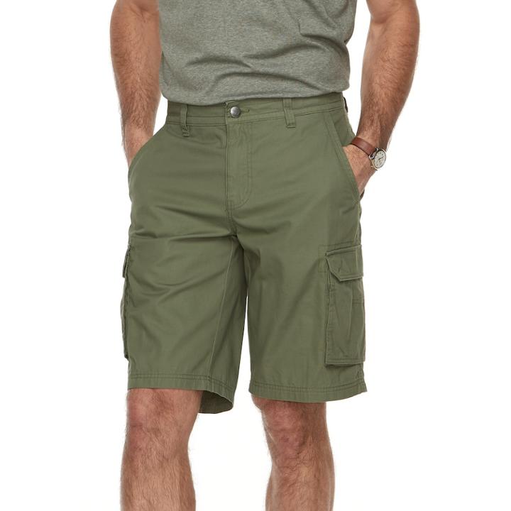Men's Columbia Omni-shade Porter Butte Performance Cargo Shorts, Size: 30, Dark Green
