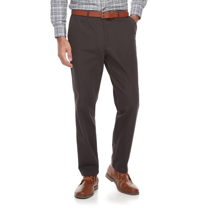 Men's Apt. 9&reg; Modern-fit Premier Flex Chino Pants, Size: 30x32, Grey