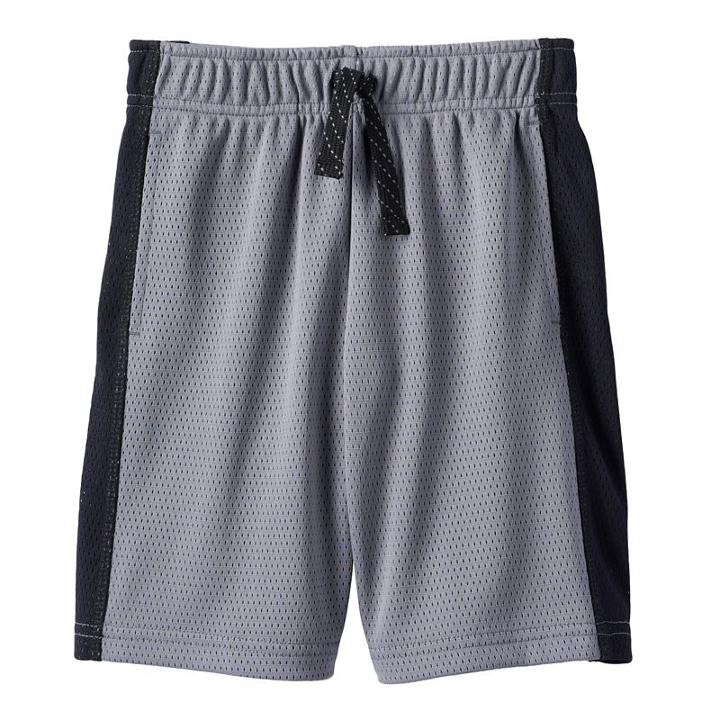 Boys 4-10 Jumping Beans&reg; Side Stripe Performance Shorts, Boy's, Size: 5, Med Grey