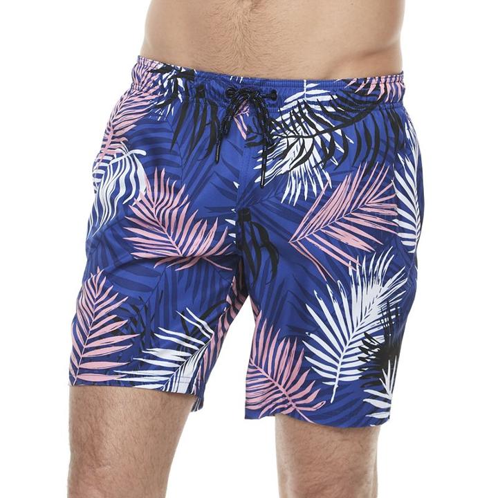 Men's Marc Anthony Slim-fit Stretch Swim Trunks, Size: 36, Dark Blue