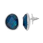 Dana Buchman Asymmetrical Simulated Abalone Stud Earrings, Women's, Blue