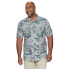 Big & Tall Croft & Barrow&reg; Regular-fit Crosshatch Button-down Shirt, Men's, Size: 4xb, Light Grey
