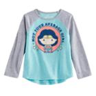 Toddler Girl Jumping Beans&reg; Dc Comics Wonder Woman Not Average Girl Graphic Tee, Size: 2t, Turquoise/blue (turq/aqua)