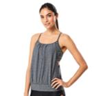 Women's Speedo 2-in-1 Tankini Top, Size: Small, Grey (charcoal)