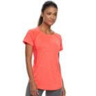 Women's Tek Gear&reg; Mesh Back Base Layer Tee, Size: Medium, Med Orange