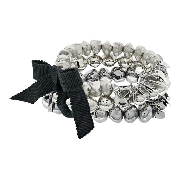 Simply Vera Vera Wang Two Tone Beaded Stretch Bracelet Set, Women's, Multicolor