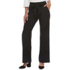Women's Elle&trade; Wide-leg Twill Pants, Size: Xl, Black