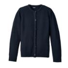 Girls 4-16 Chaps School Uniform Textured Cardigan, Size: 4, Blue (navy)