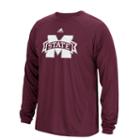 Men's Adidas Mississippi State Bulldogs Sideline Spine Tee, Size: Medium, Dark Red