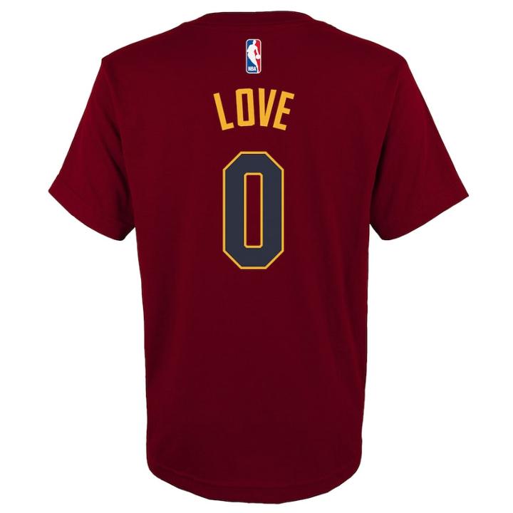 Boys 8-20 Cleveland Cavaliers Kevin Love Player Name & Number Replica Tee, Size: S 8, Dark Red