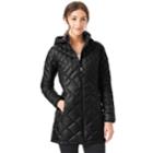 Women's 32 Degrees Hooded Puffer Jacket, Size: Xl, Black