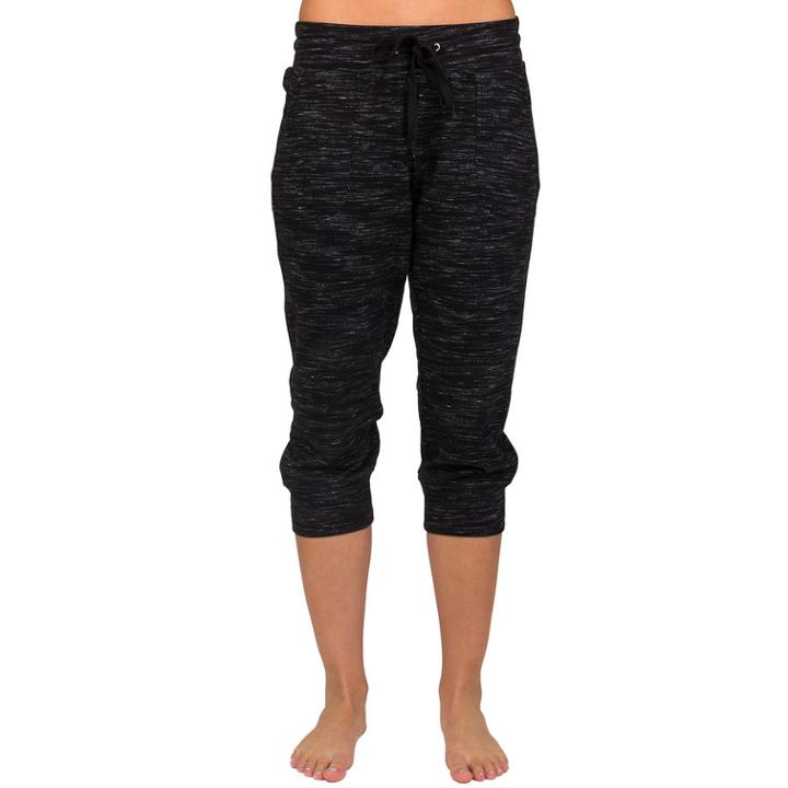 Women's Danskin Space-dyed Jogger Capris, Size: Large, Oxford