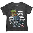 Toddler Boy Star Wars Darth Vader & Storm Troopers Graphic Tee, Size: 2t, Grey (charcoal)