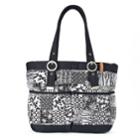 Donna Sharp Elaina Quilted Patchwork Tote, Women's, Domino