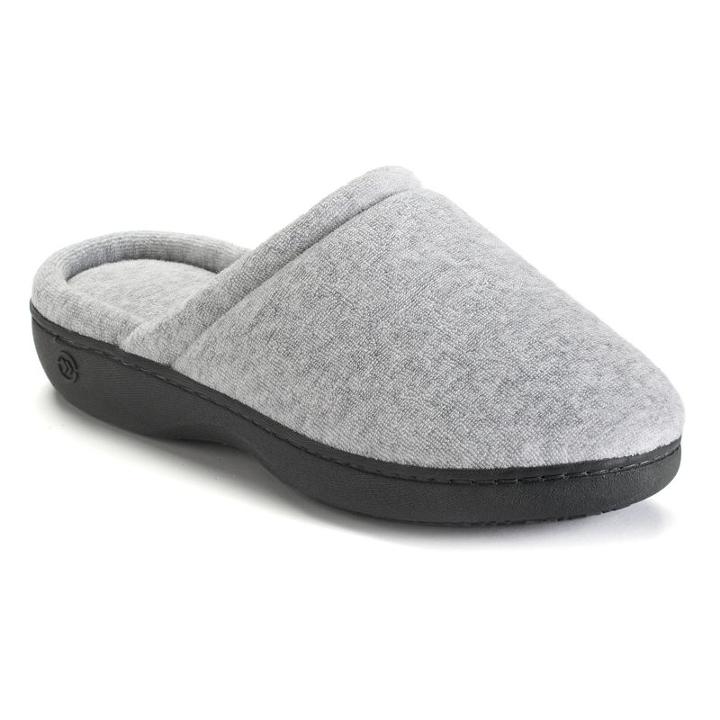 Isotoner Women's Clog Slippers, Size: 8.5 - 9, Dark Grey