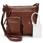 Stone & Co. Emily Double Pocket Utility Phone Charging Crossbody Bag, Women's, Brown Oth